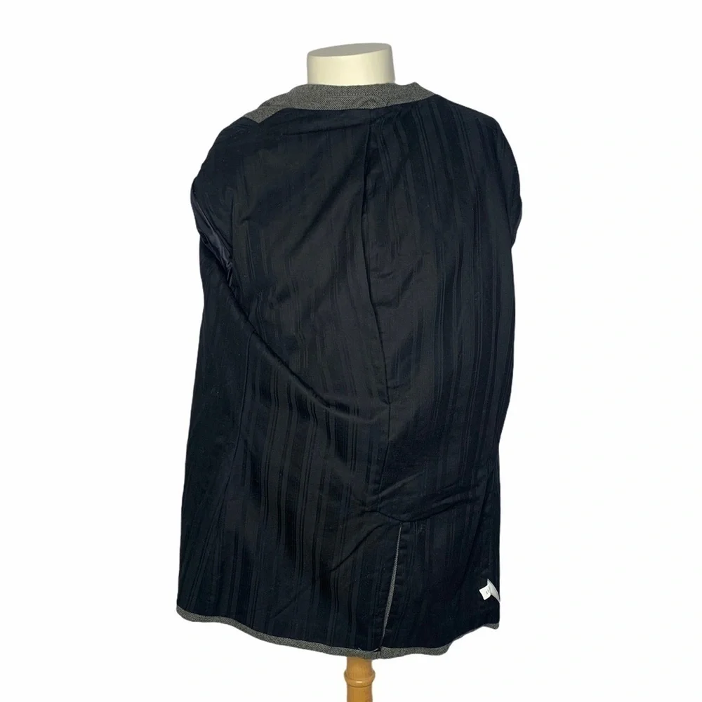 Old Navy Herringbone Gray Black Blazer Size Large